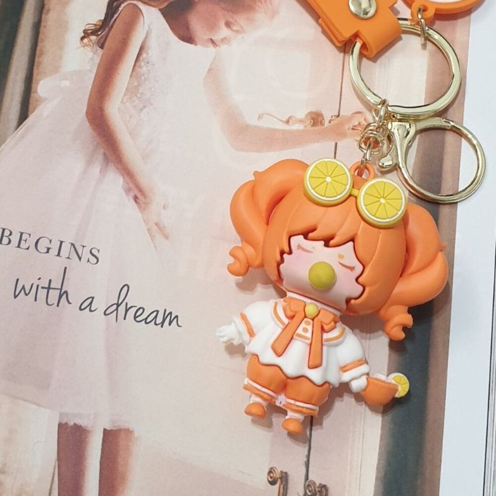 Doll Princess Secret Garden Candy Girl Key Ring Chains Handbag Charm Accessory